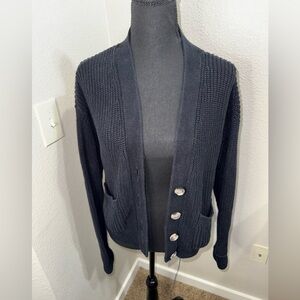 Gap Chunky Knit Coastal nautical Grandma Vibes Cardigan-‎ Size Small
